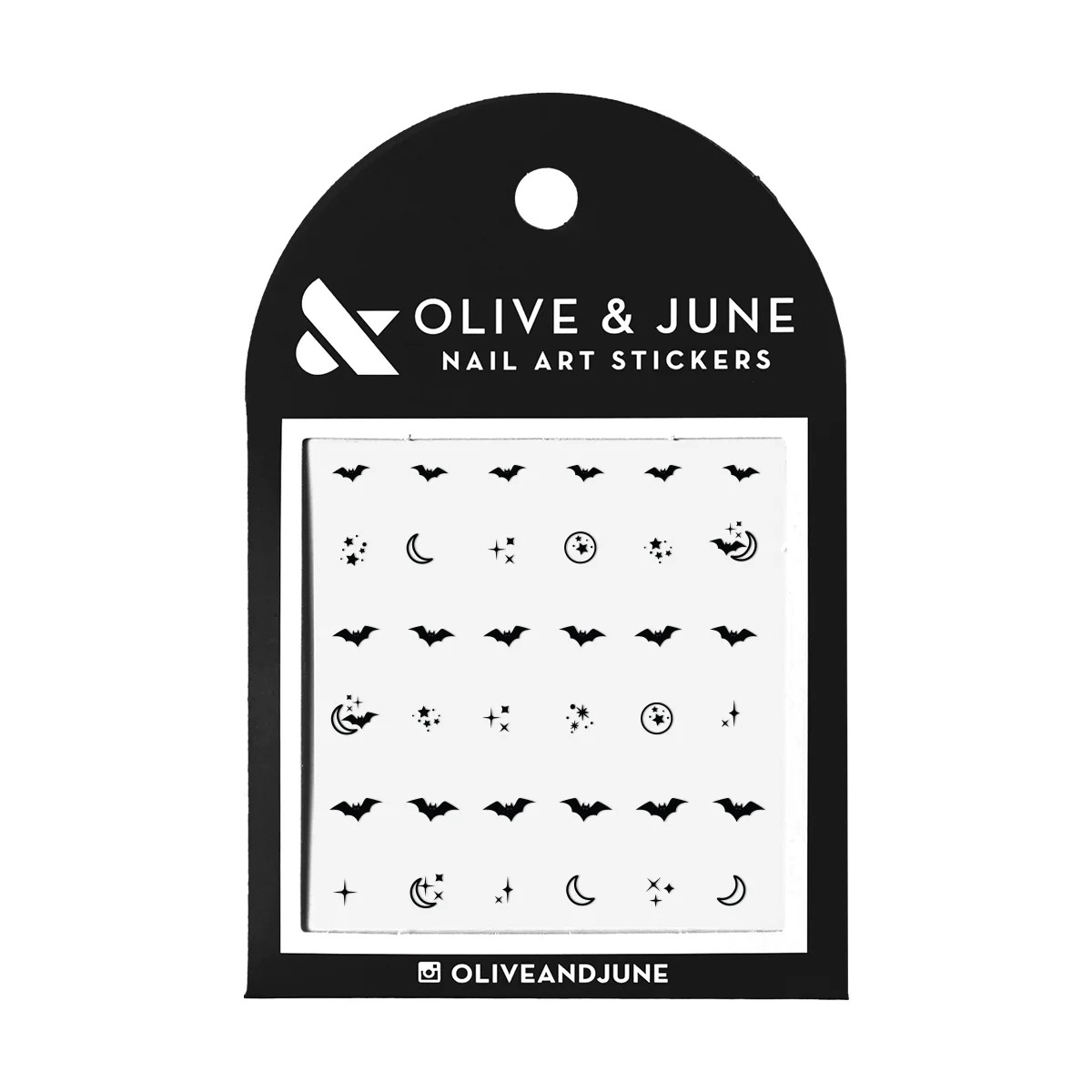 Olive & June Nail Art Stickers, Halloween Bats, 36 Ct | Walmart (US)
