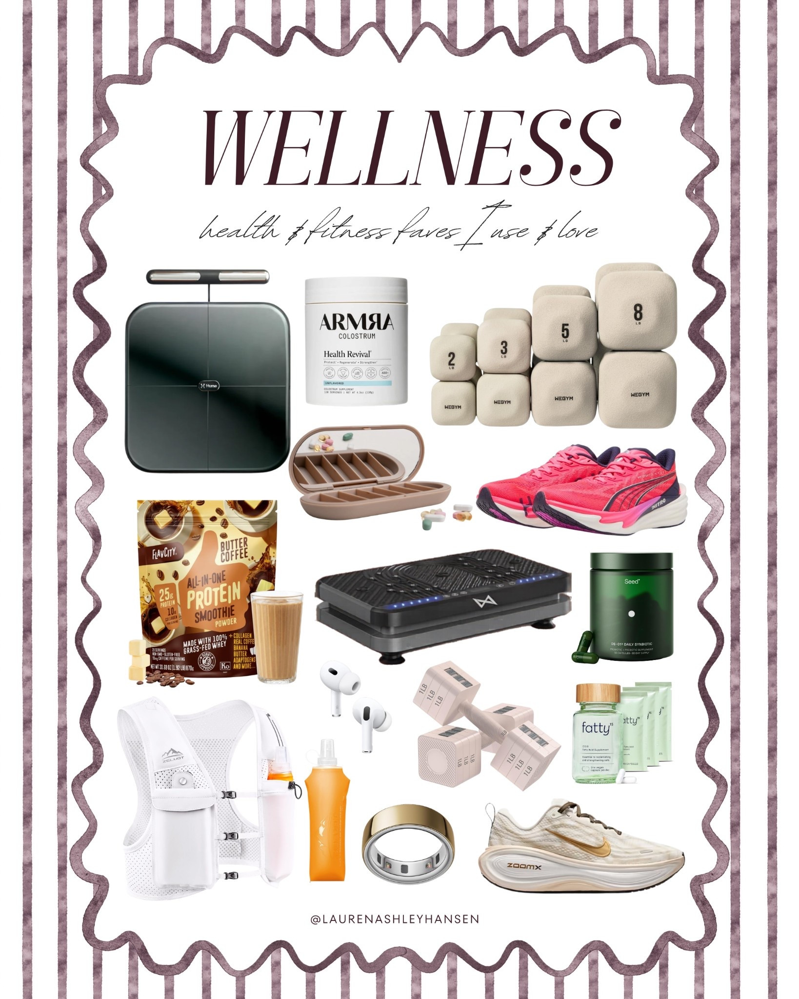 Health, fitness, and overall wellness has always been important  to me. More recently with my Hyrox training it’s become even more apparent all of these tools and supplements have help aid in overall progress, recovery, and growth.  

#LTKmomlife #LTKfitnessgoals