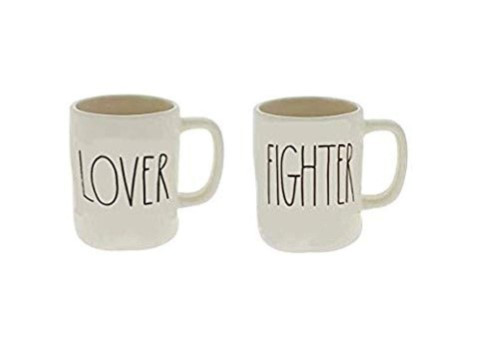RAE DUNN by Magenta LOVER FIGHTER mug set | Jet.com