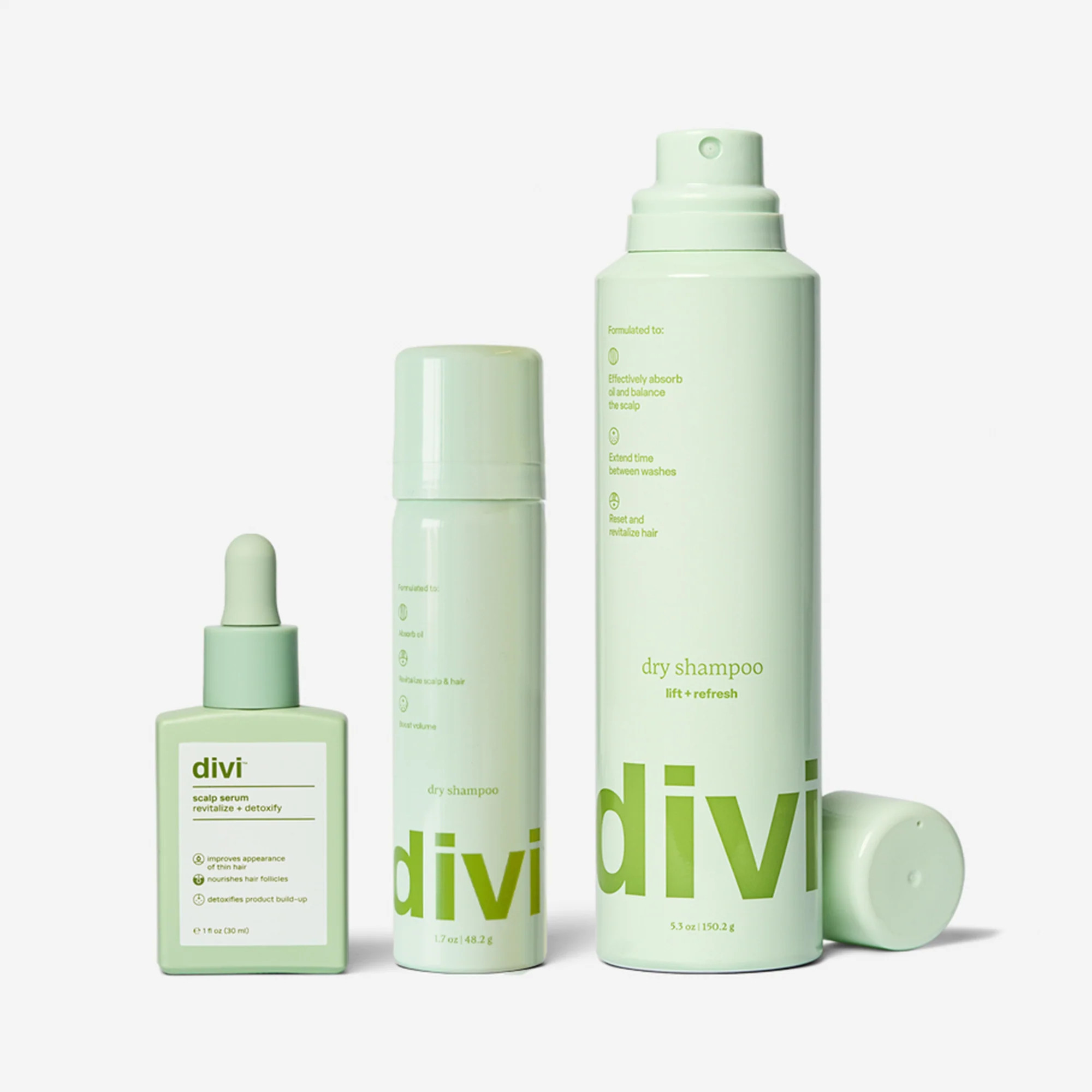 Divi's Holiday Trio | Dry Shampoo & Scalp Serum for a Hydrated Scalp | Divi Official