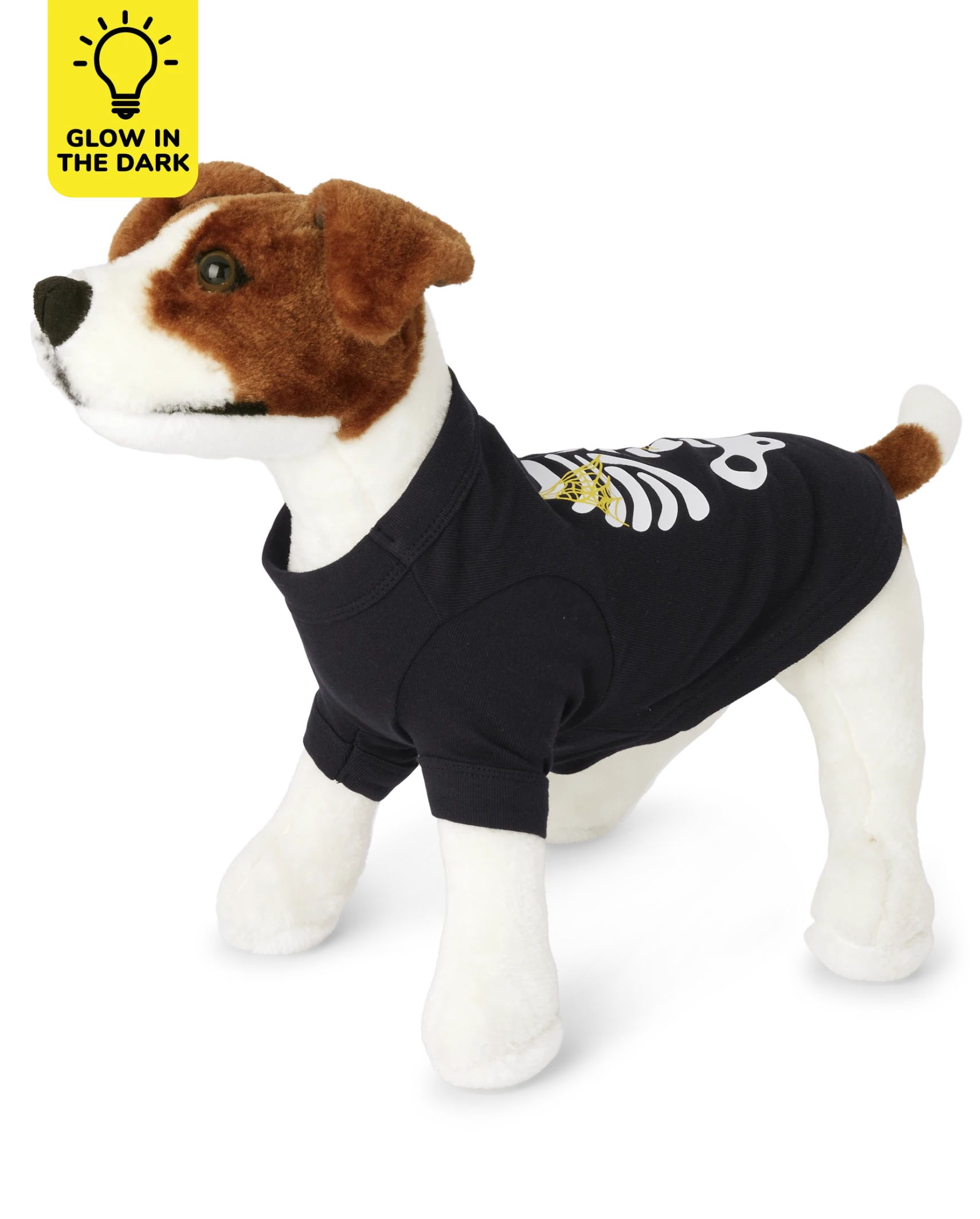 Dog Matching Family Glow Skeleton One Piece Pajamas - black | The Children's Place