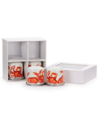 Crab House Enamelware Collection Salt and Pepper Shakers, Set of 2 | Macy's