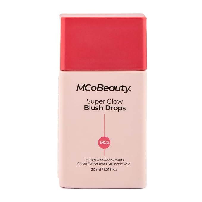 MCoBeauty Super Glow Blush Drops, Rose Pink, Luminous Flush for Radiant Cheeks, Vegan, Cruelty Fr... | Amazon (US)