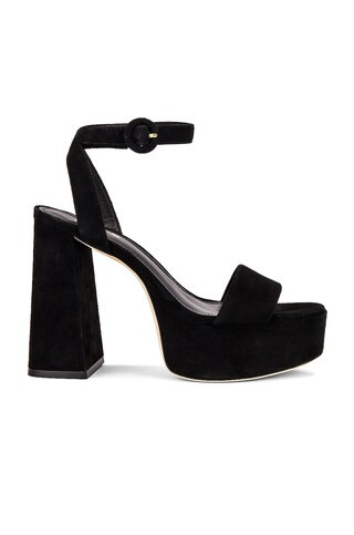 Larroude Dolly Sandal in Black from Revolve.com | Revolve Clothing (Global)