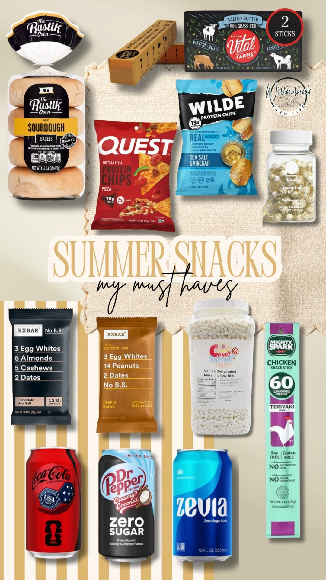 My go to summer snacks for the beach, the pool, road trips! 

RX bars, Protein chips, chicken sticks and I’m gonna wash it down with a yummy Dr Pepper coconut zero! ☀️

#LTKfoodie #LTKSwim #LTKTravel
