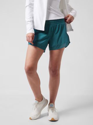 Mesh Racer Run Short 4" | Athleta