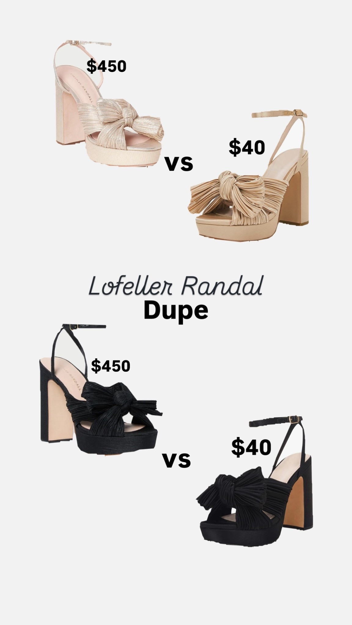 The BEST event shoes. So comfortable. Both the dupe and the real run TTS. 

#LTKShoeCrush #LTKStyleTip #LTKWedding