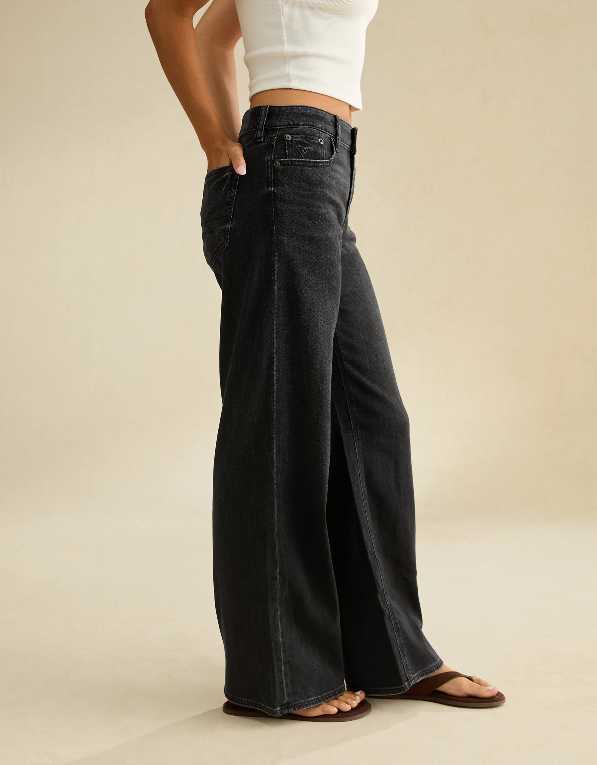 AE Super High-Waisted Baggy Wide-Leg Jean | American Eagle Outfitters (US & CA)