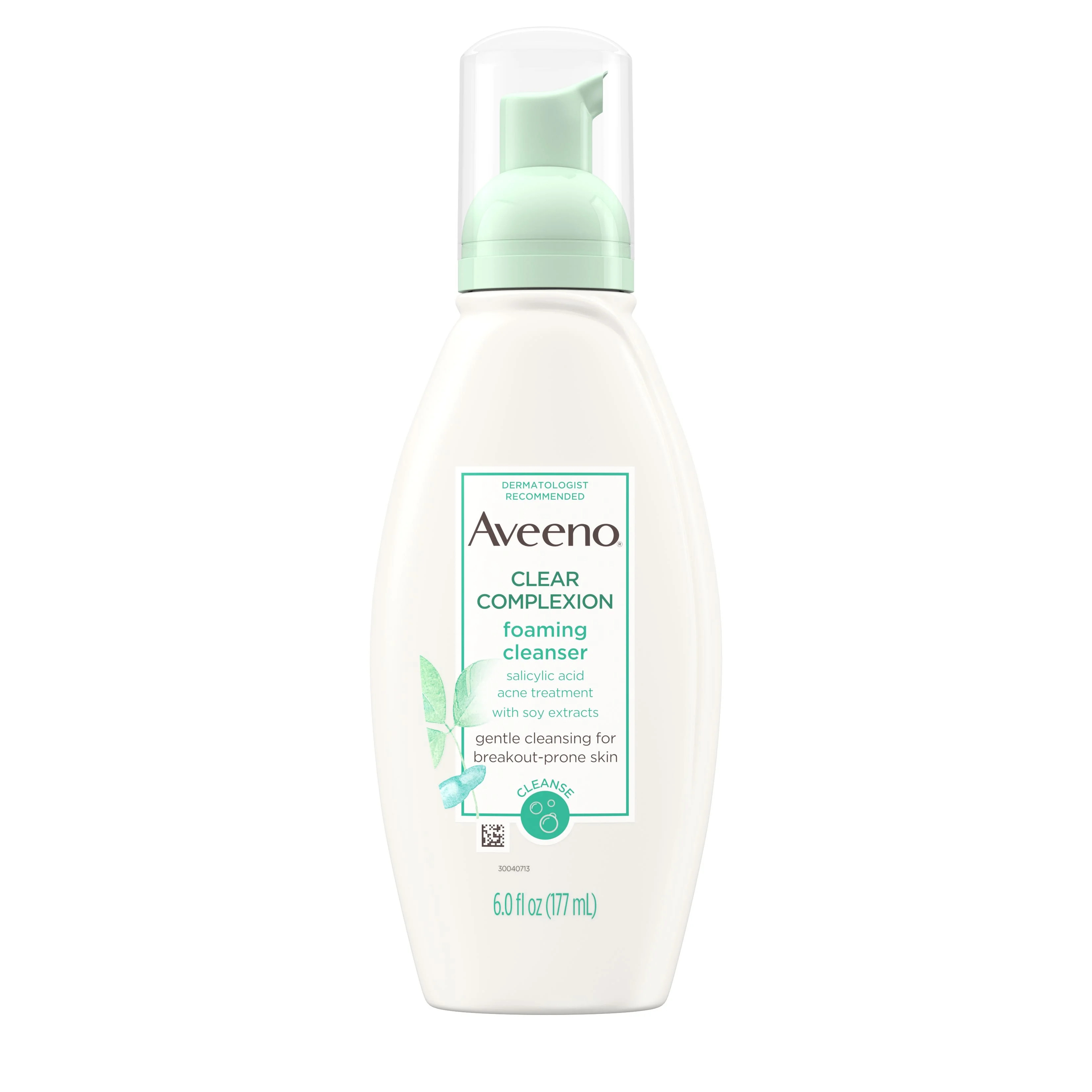 Aveeno Clear Complexion Foaming Facial Cleanser, Oil-Free, 6 fl. oz | Walmart (US)