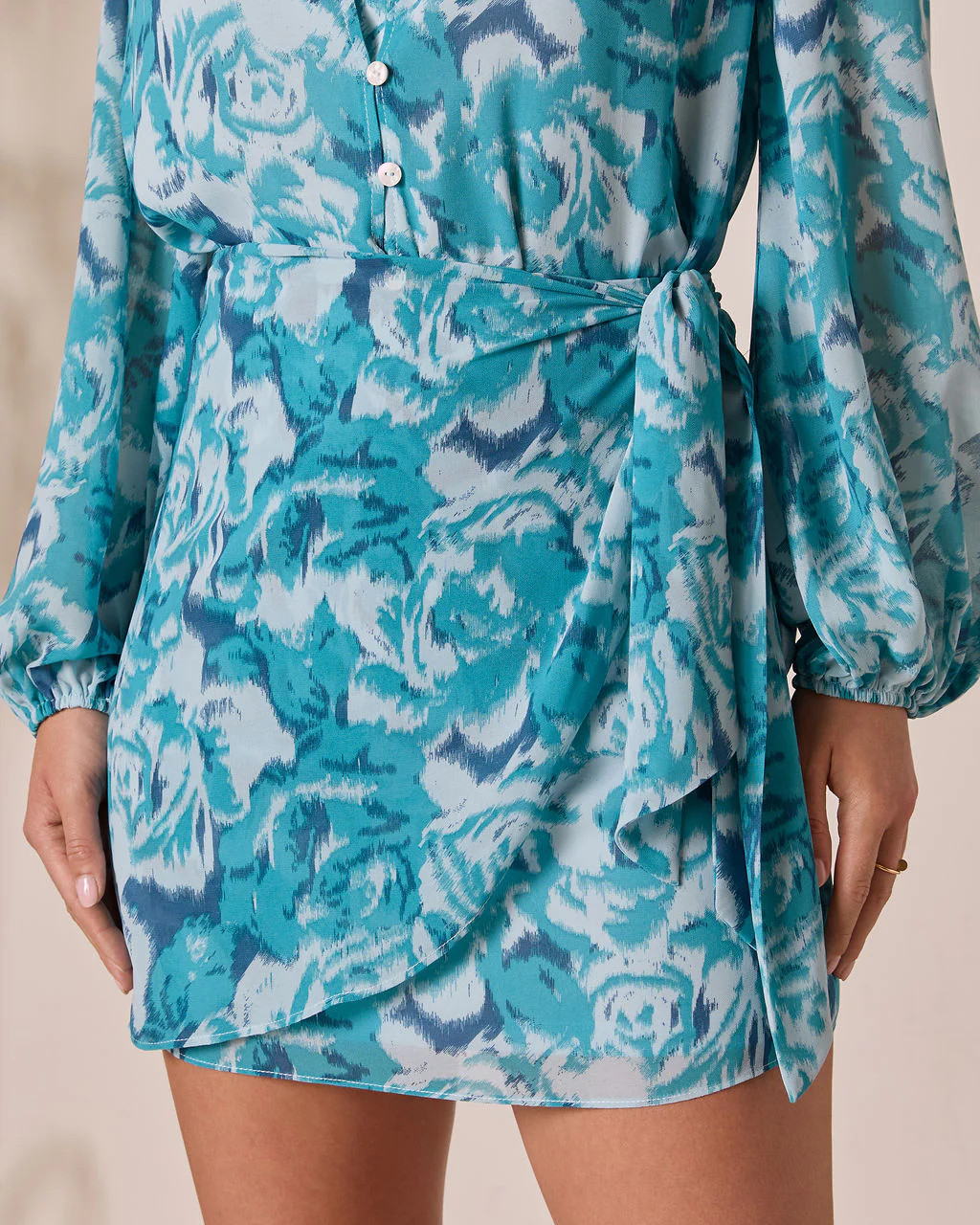 Sangria Sunrise Wrap Mini Skirt | VICI