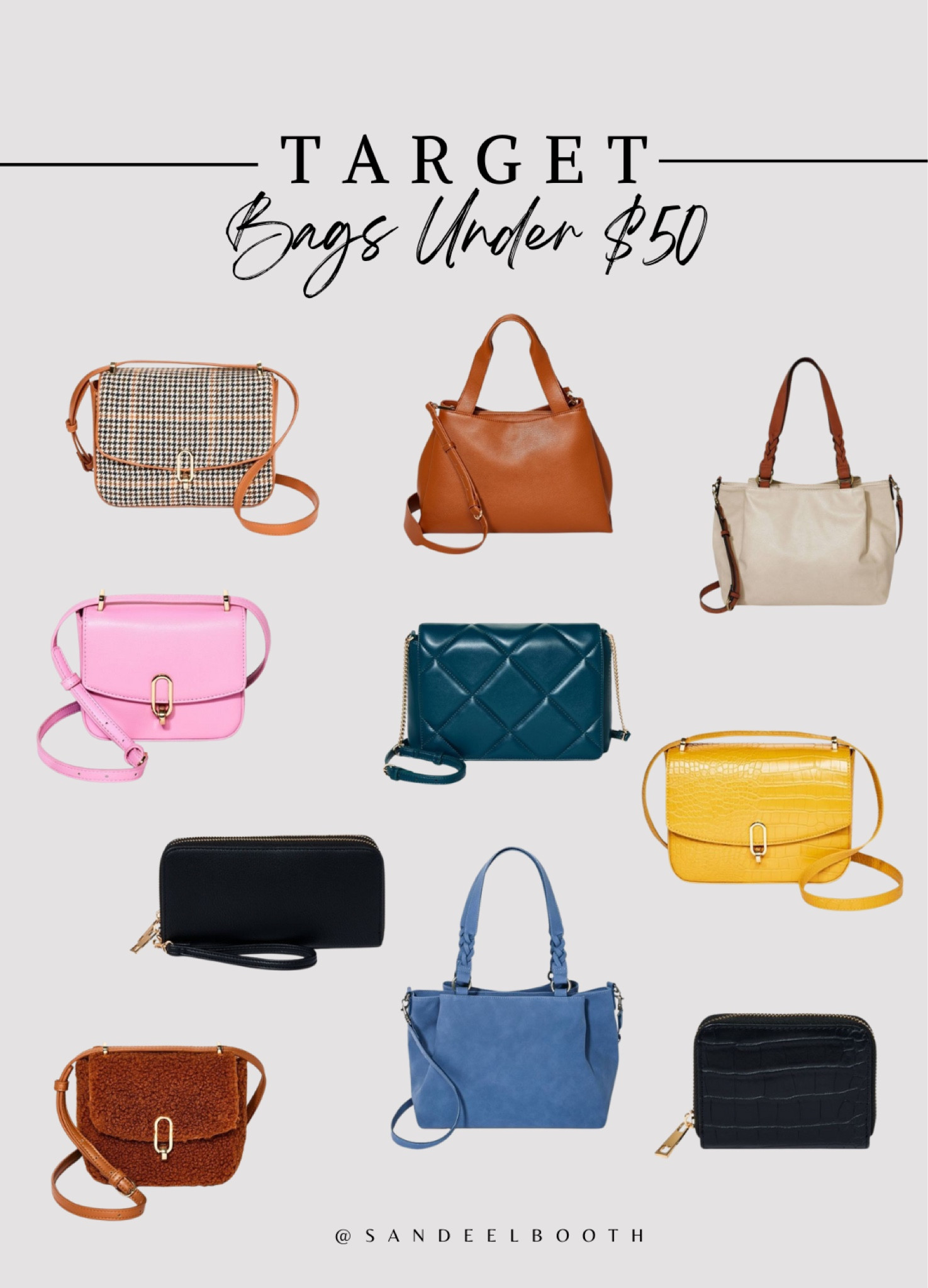 Target bags under $50, favorite bags from target, should bags & crossbody bag favorites. #targetstyle

#LTKunder50 #LTKitbag #LTKstyletip