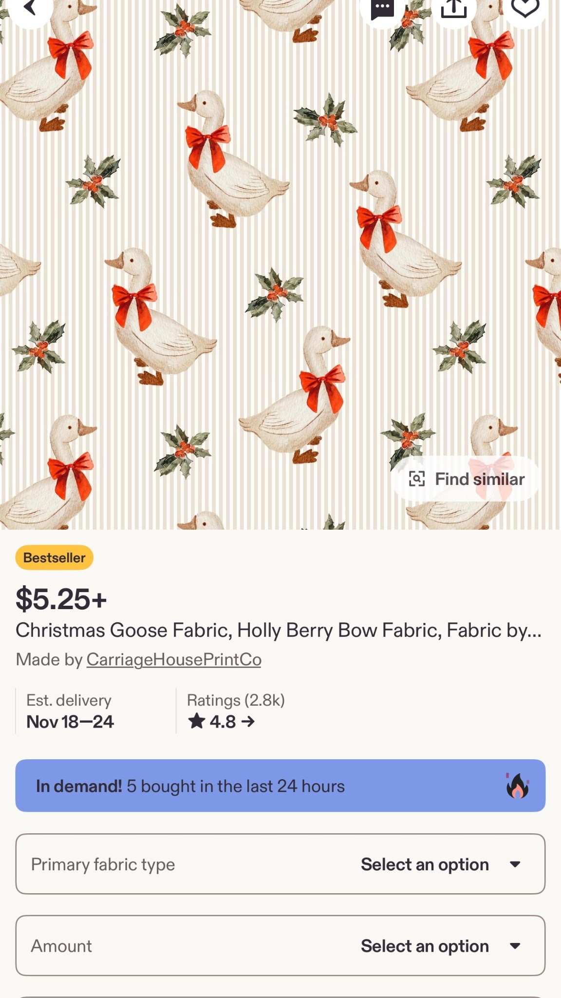Christmas fabric! For stockings! Or other handmade goodies 

#LTKGiftGuide #LTKHoliday