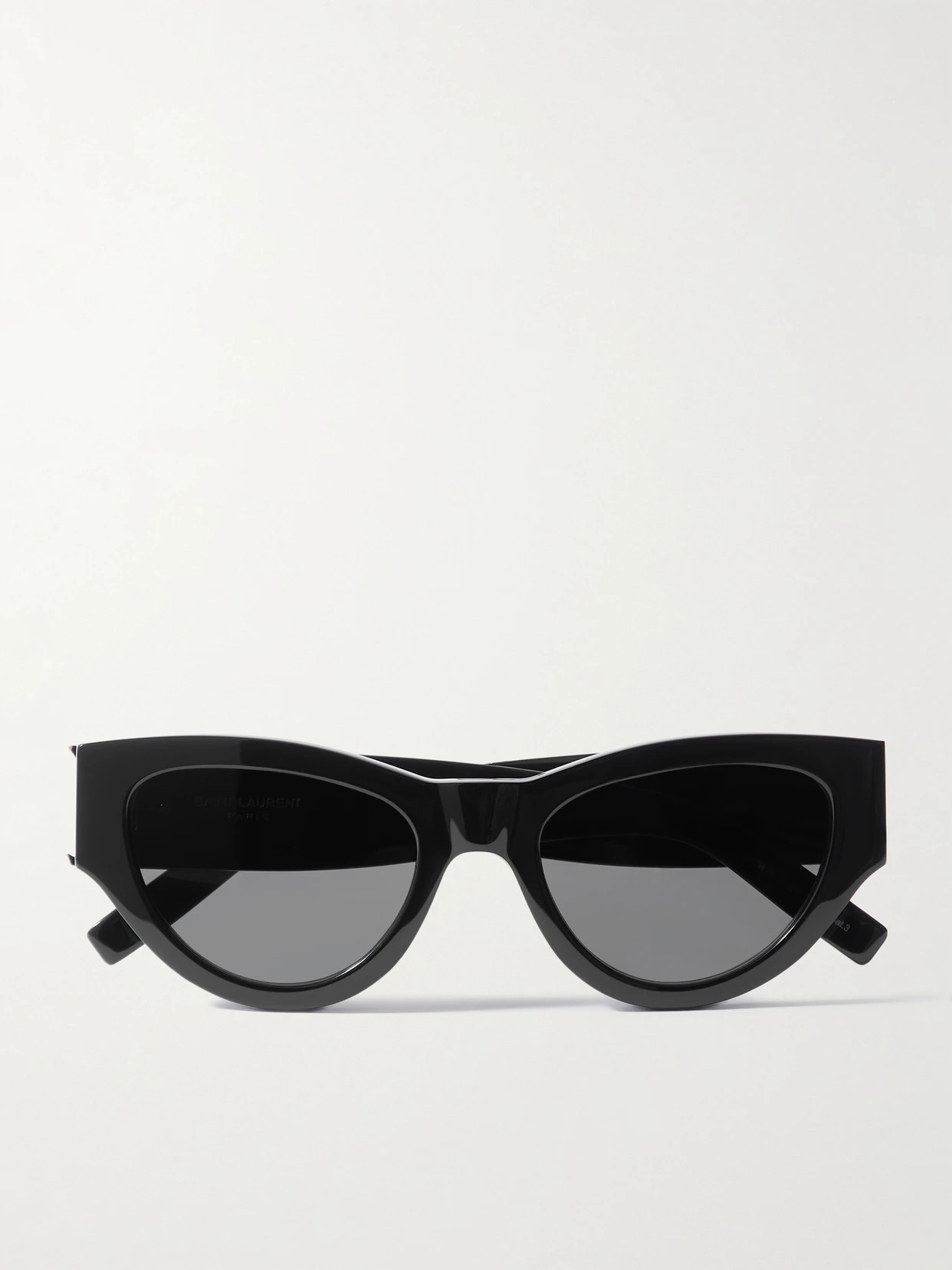 SAINT LAURENT Eyewear - Ysl Oversized Cat-eye Acetate Sunglasses - Black | NET-A-PORTER (US)