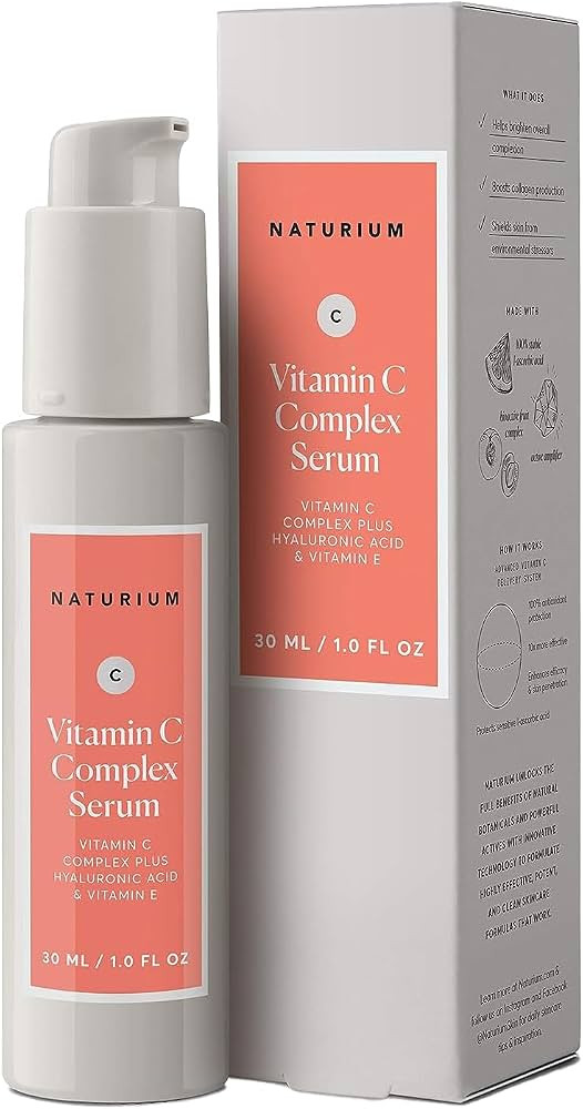 Naturium Vitamin C Complex Face Serum, Brightening & Anti-Aging Facial Treatment with Hyaluronic ... | Amazon (US)