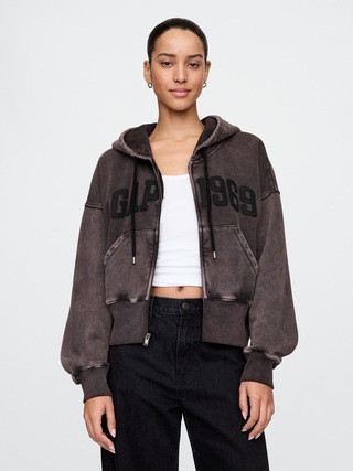 VintageSoft Wedge Zip Hoodie | Gap (US)