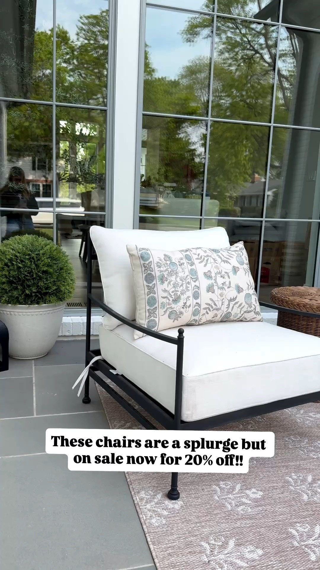 Front porch and patio furniture and decor!! Snag these pretty chairs on sale now! Also outdoor rug is a total steal! Outdoor pillows are on sale too!

#LTKSaleAlert #LTKHome