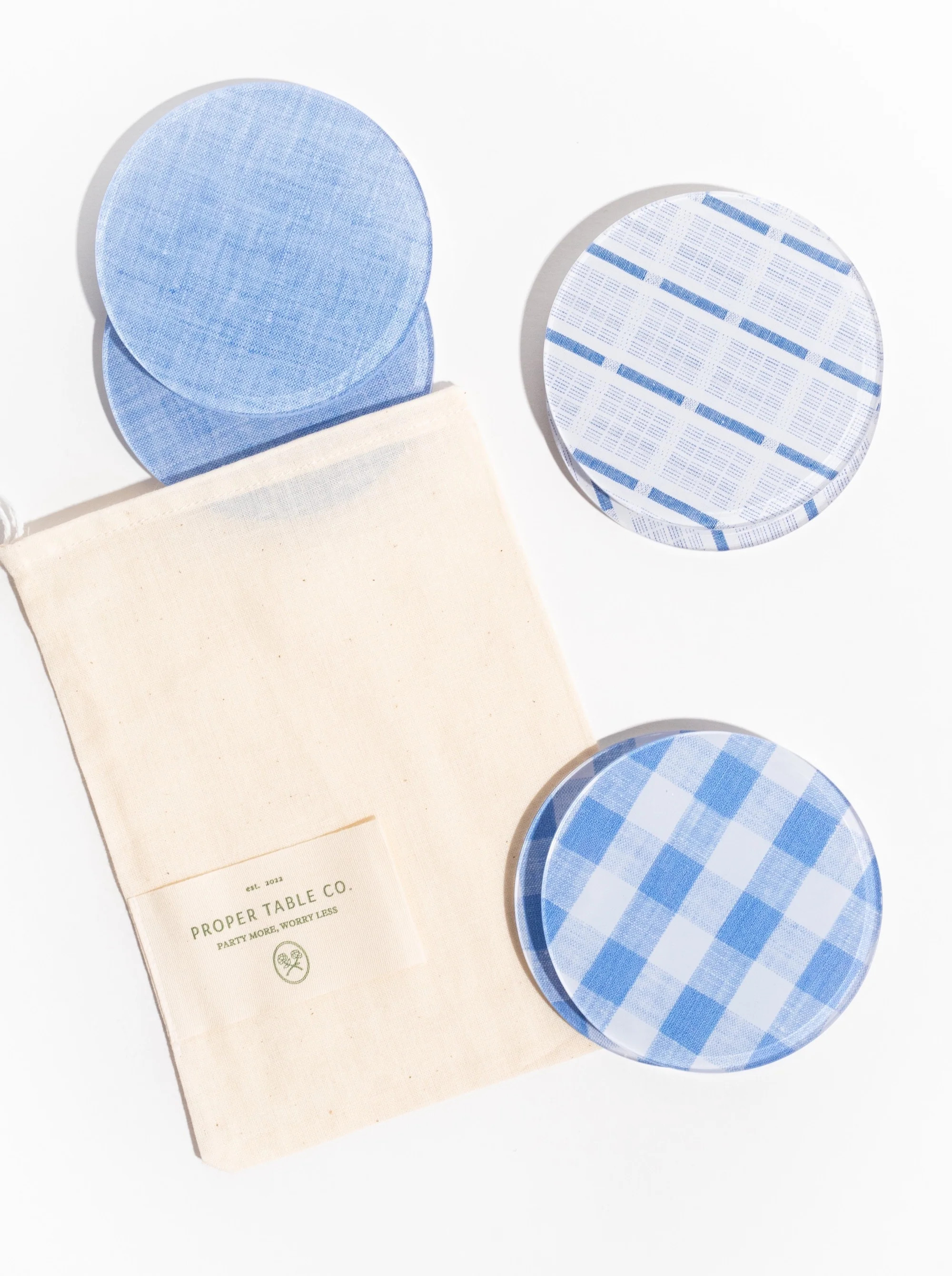 Truest Bluest Coaster Stack | Proper Table Co.