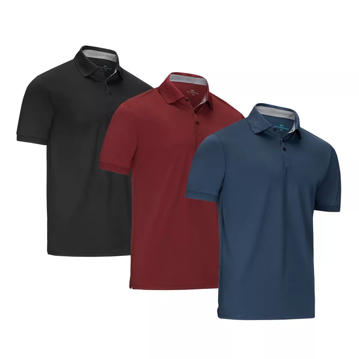 Mio Marino - Designer Golf Polo Shirt - 3 Pack | Target