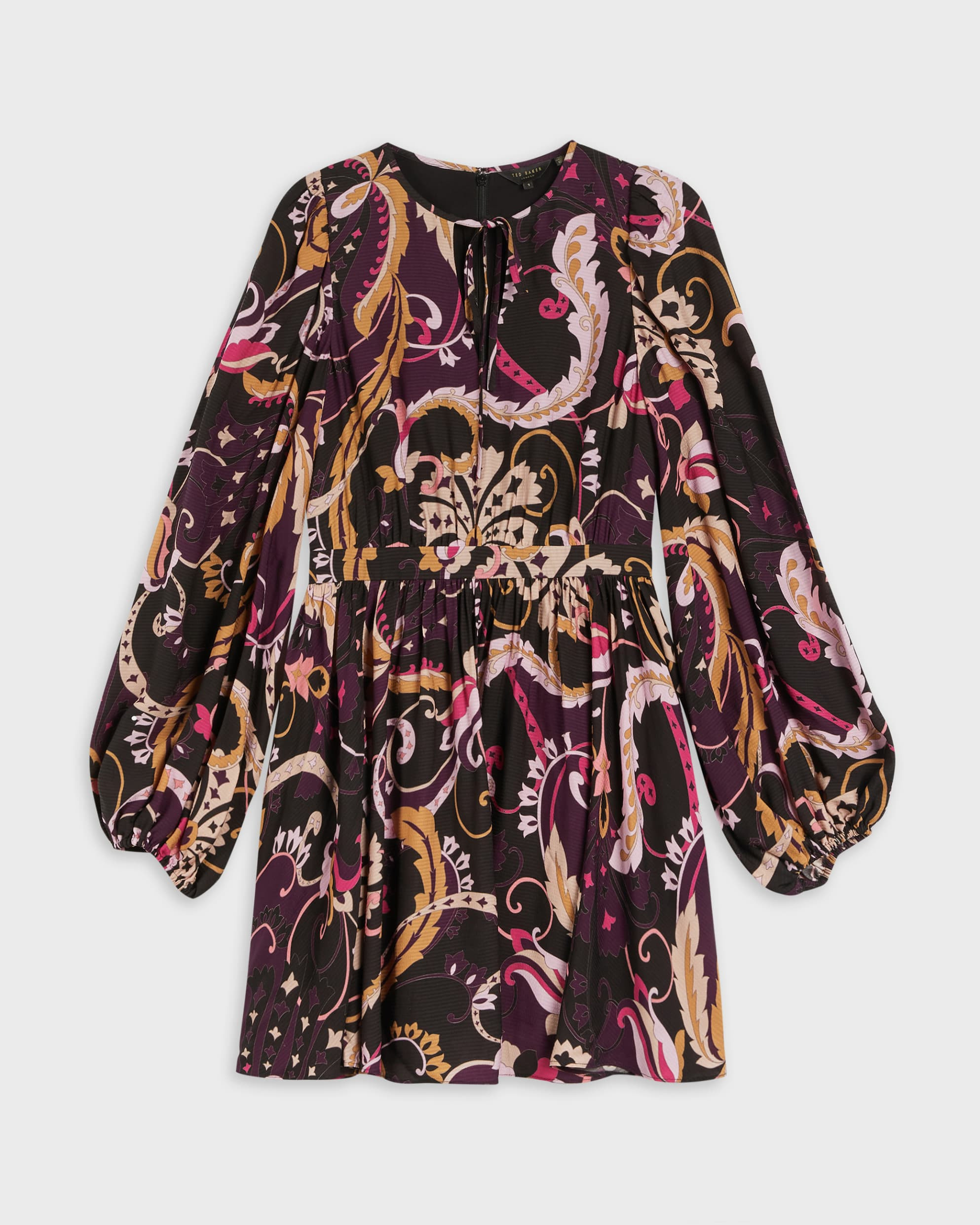 Relaxed Mini Dress with Fixed Wrap Bodice | Ted Baker (UK)
