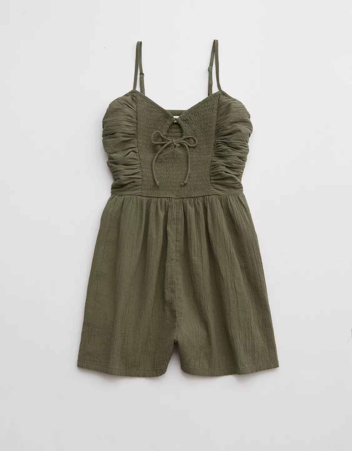 Aerie Smocked Keyhole Romper | Aerie