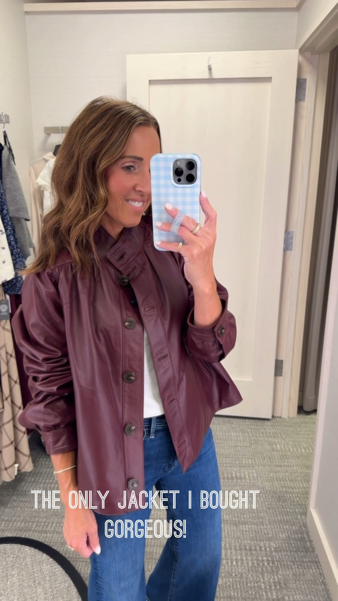 Fall leather swing jacket. Love how it’s not a heavy leather. Super soft. Nordstrom anniversary sale.
Size S

#LTKootd #LTKSaleAlert #LTKSeasonal