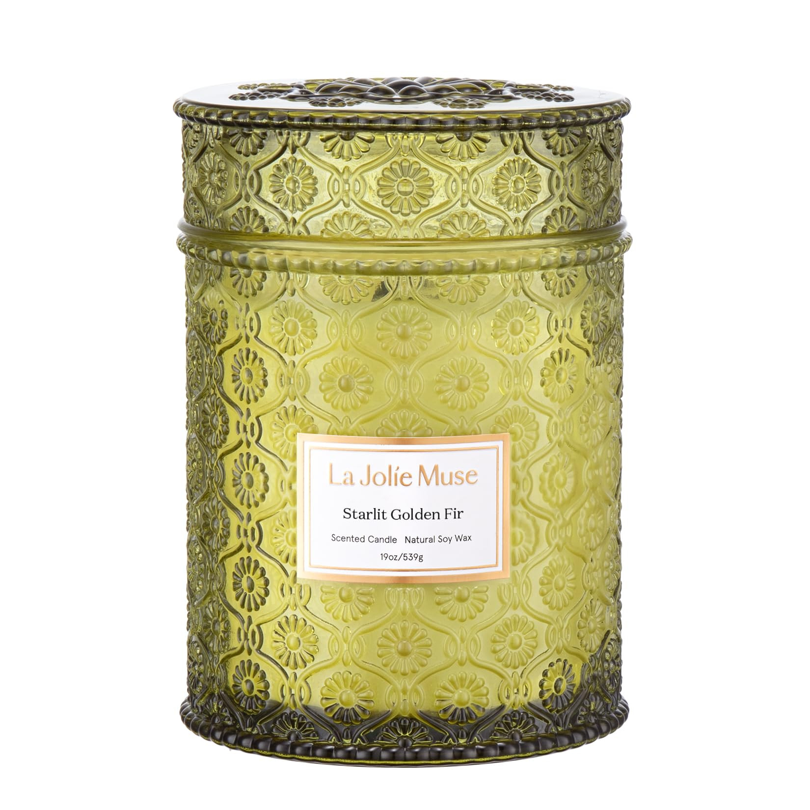 LA JOLIE MUSE Fir & Cedarwood Candle, Christmas Candles for Home Scented, 19 oz Large Wood Wicked... | Amazon (US)