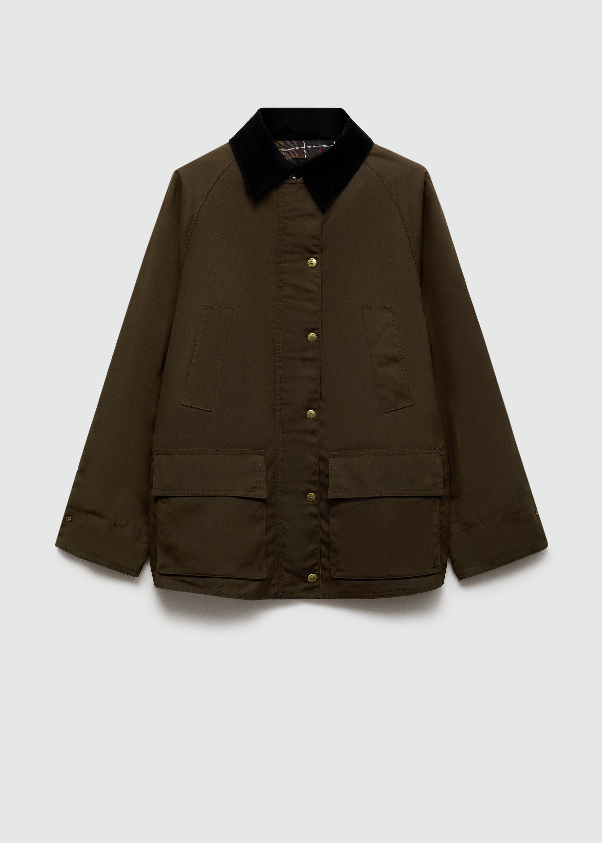 Waxed-effect parka - Woman | MANGO United Kingdom | MANGO (UK)