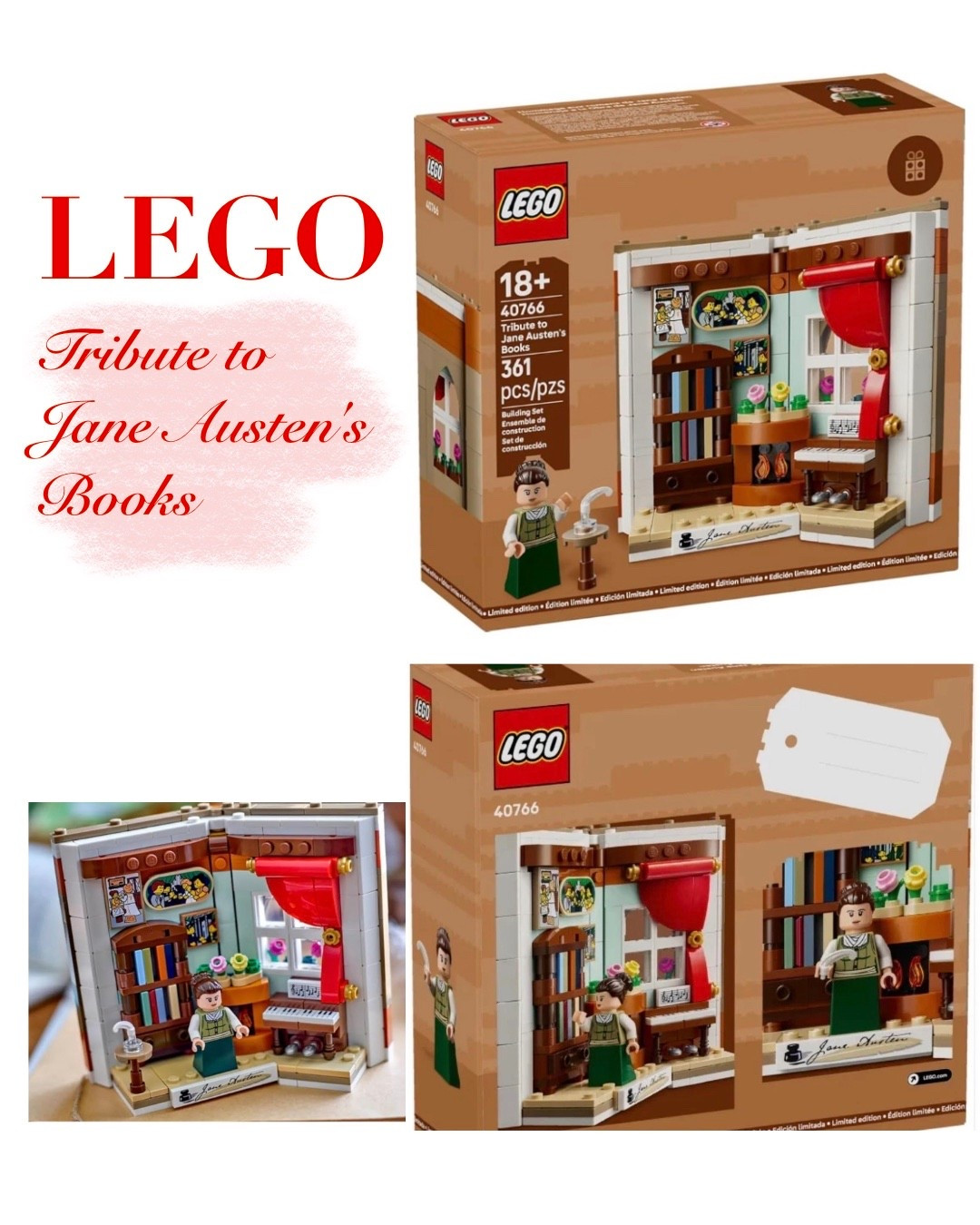 Consider this self care. 😜 LEGO Tribute to Jane Austen's
Books 40766 

For adults and kidss

#LTKKids #LTKmomlife #LTKstorytime