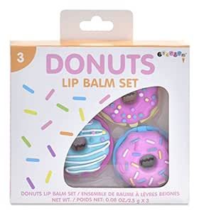 iscream 3-piece Donut Shaped Lip Balm Set | Amazon (US)