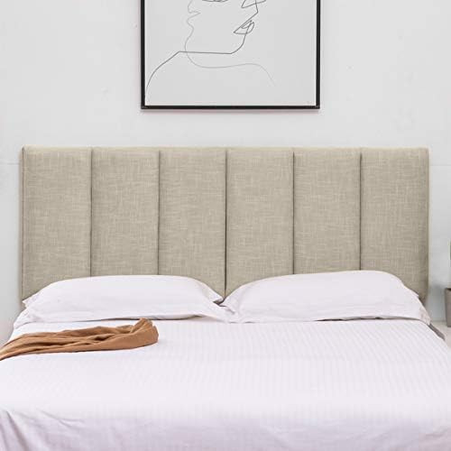 Haobo Upholstered Headboards Foldable Queen/Full Linen Panels with Height Adjustments | Amazon (US)