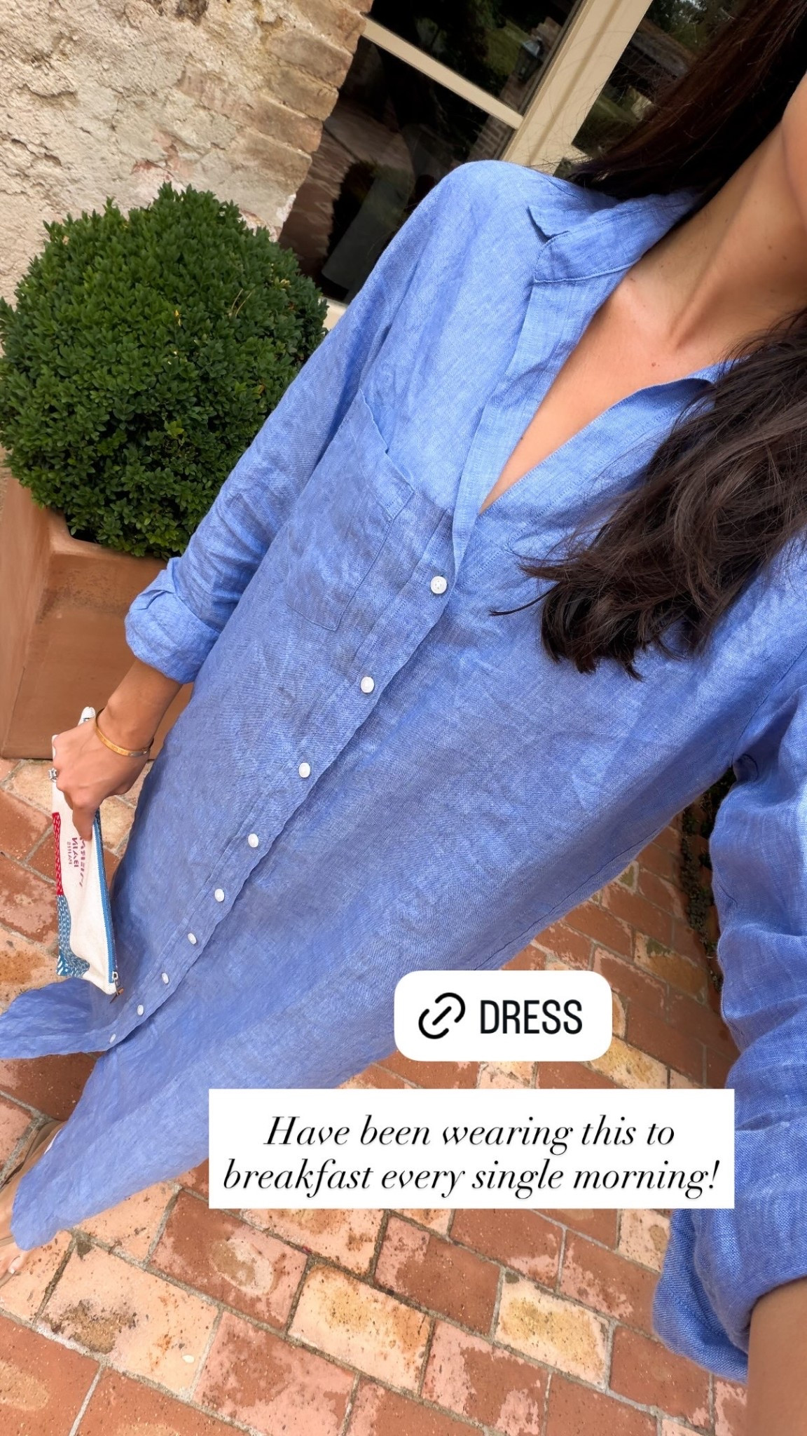 Linen shirtdress.

#LTKSeasonal #LTKTravel #LTKootd