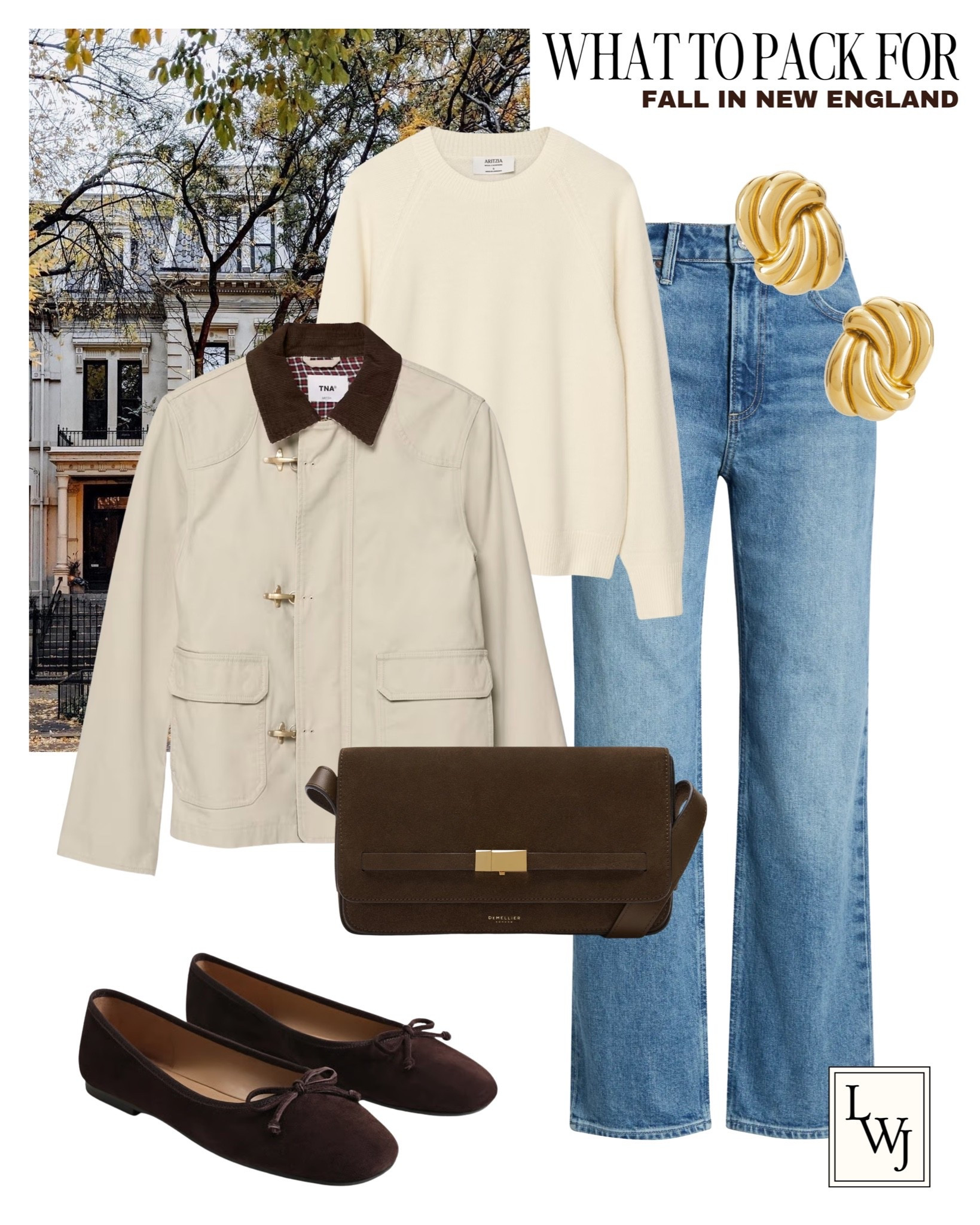 Fall New England outfit inspo 

Fall style / elevated style / autumn outfit / style over 30 / barn jacket / cashmere sweater / Paige Stevie ankle jeans / chocolate brown ballet flats / Demellier purse

#LTKootd #LTKTravel