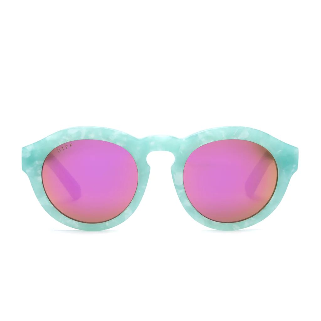 DIME - SEA FOAM + PINK MIRROR | DIFF Eyewear