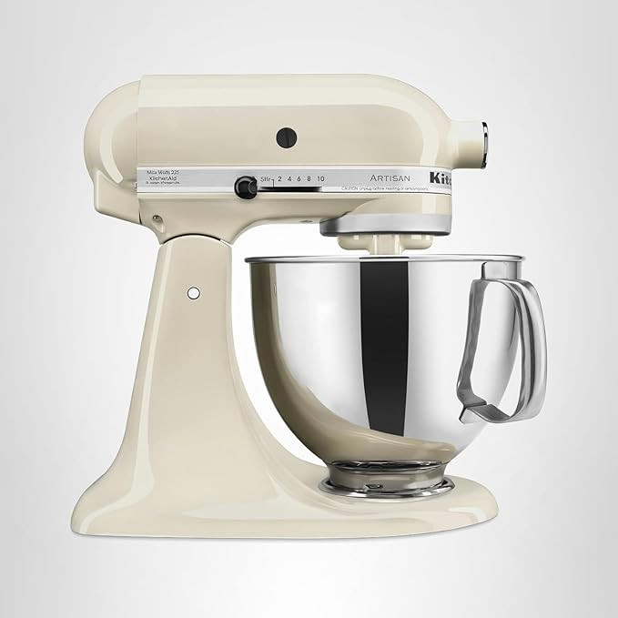 KitchenAid Artisan Series 5 Quart Tilt Head Stand Mixer with Pouring Shield KSM150PS, Almond Crea... | Amazon (US)