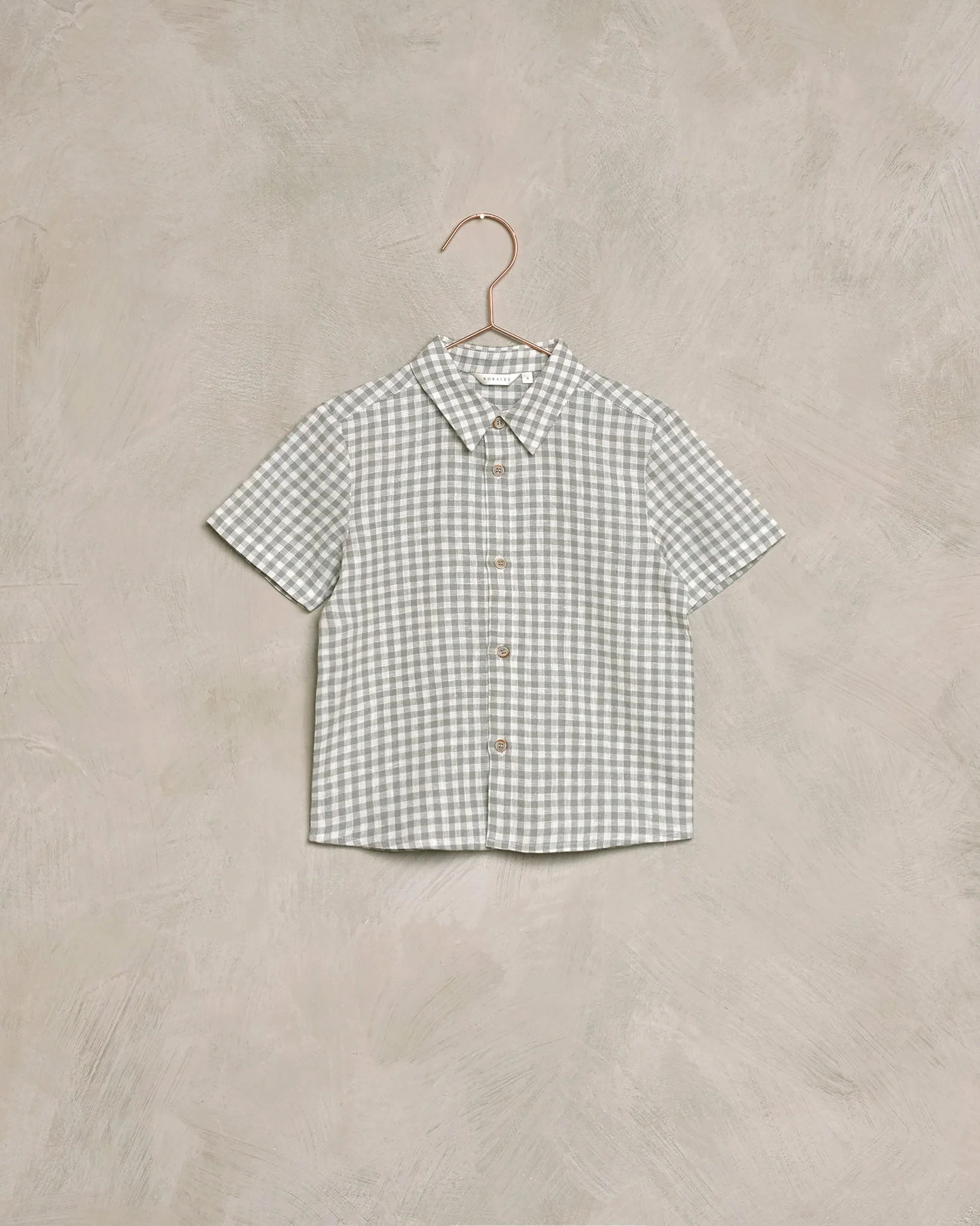 Atlas Shirt | Dusty Blue Gingham | Rylee + Cru