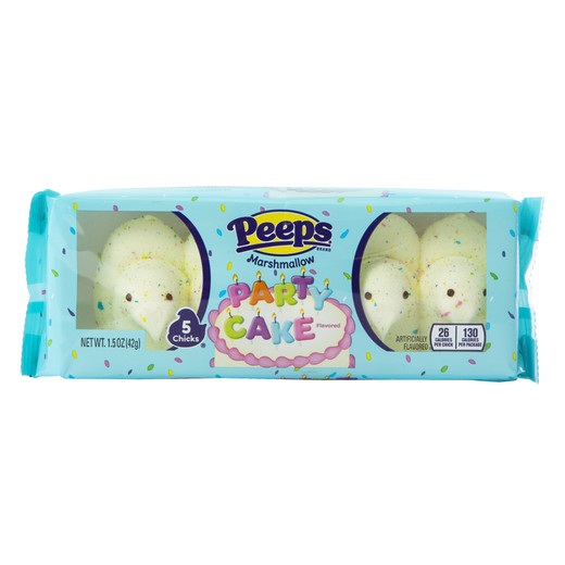 Party Cake Peeps® Marshmallow Chicks 5-Count | Five Below
