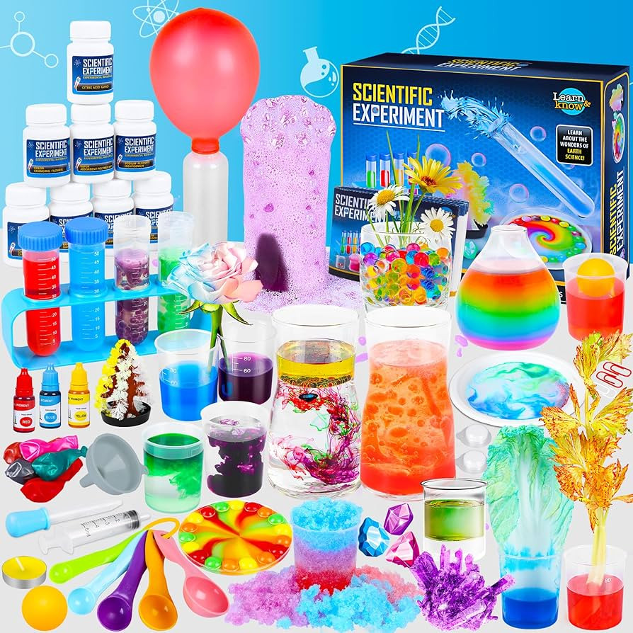 Science Kit for Kids,80 Science Lab Experiments,Scientist Costume Role Play STEM Educational Lear... | Amazon (US)