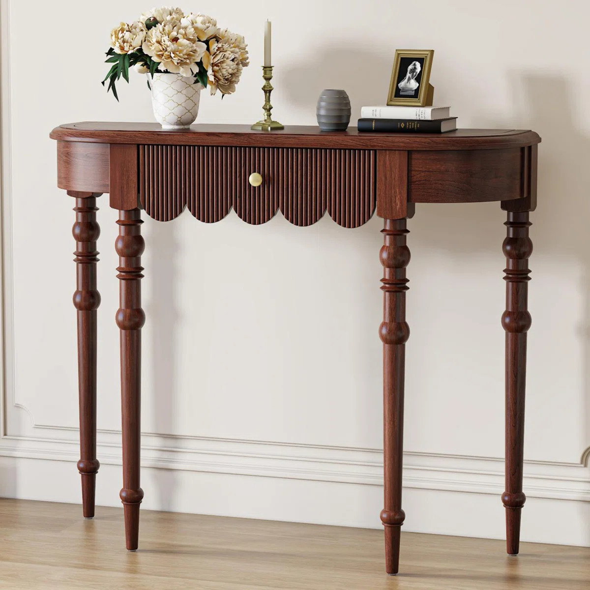 Traditional Solid Wood Console Table with Drawer | Wayfair North America