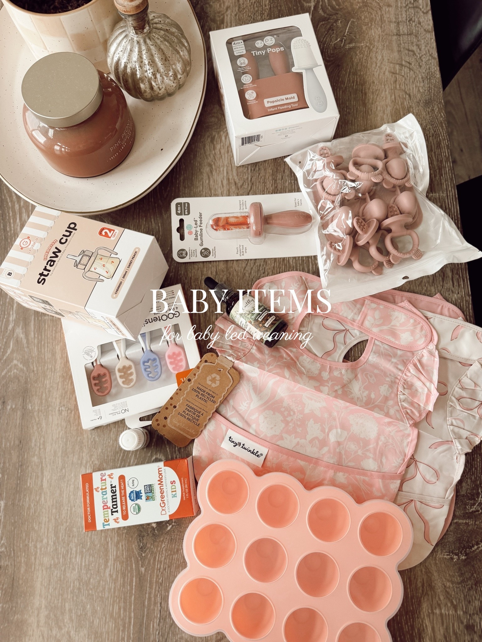 Some essentials for BLW + when we start foods w baby girl!! 🥹 will wait till she can sit up unassisted and has her pincher grasp! Can’t wait to make her first food or drink other than bm lol 🤩 meat sock!! So so good for baby’s gut ✨🤏🏻

#LTKmomlife #LTKBaby #LTKKids