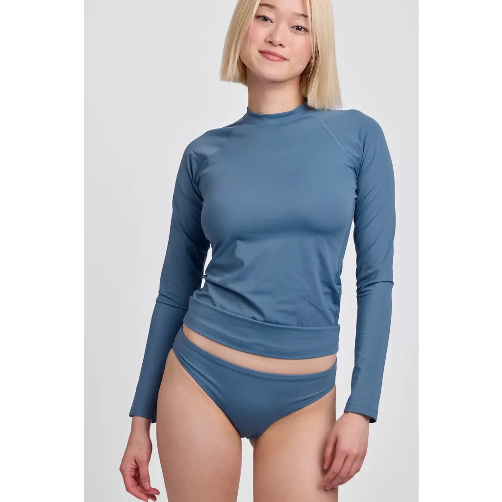 JOLYN Noonan Rashguard in Dolphins at Nordstrom, Size X-Small | Nordstrom