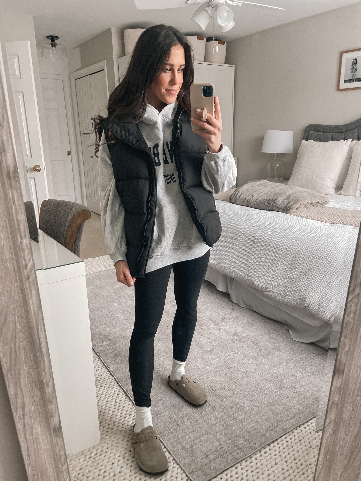 Puffer Vest-Small
Sweatshirt-small
Leggings-4

#LTKSeasonal #LTKstyletip #LTKFind