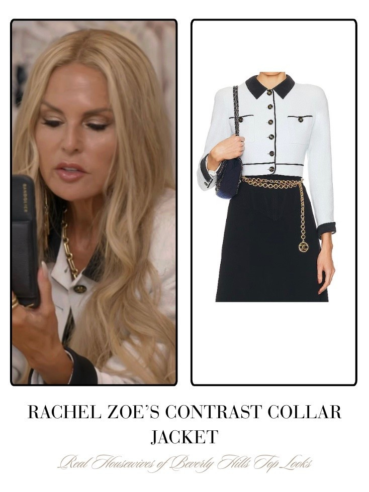 Rachel Zoe’s Contrast Trim Jackett