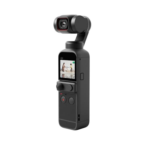 DJI Pocket 2 - Handheld 3-Axis Gimbal Stabilizer with 4K Camera, 1/1.7” CMOS, 64MP Photo, Pocket-Sized, ActiveTrack 3.0, Glamour Effects, YouTube TikTok Video Vlog, for Android and iPhone, Black | Amazon (US)