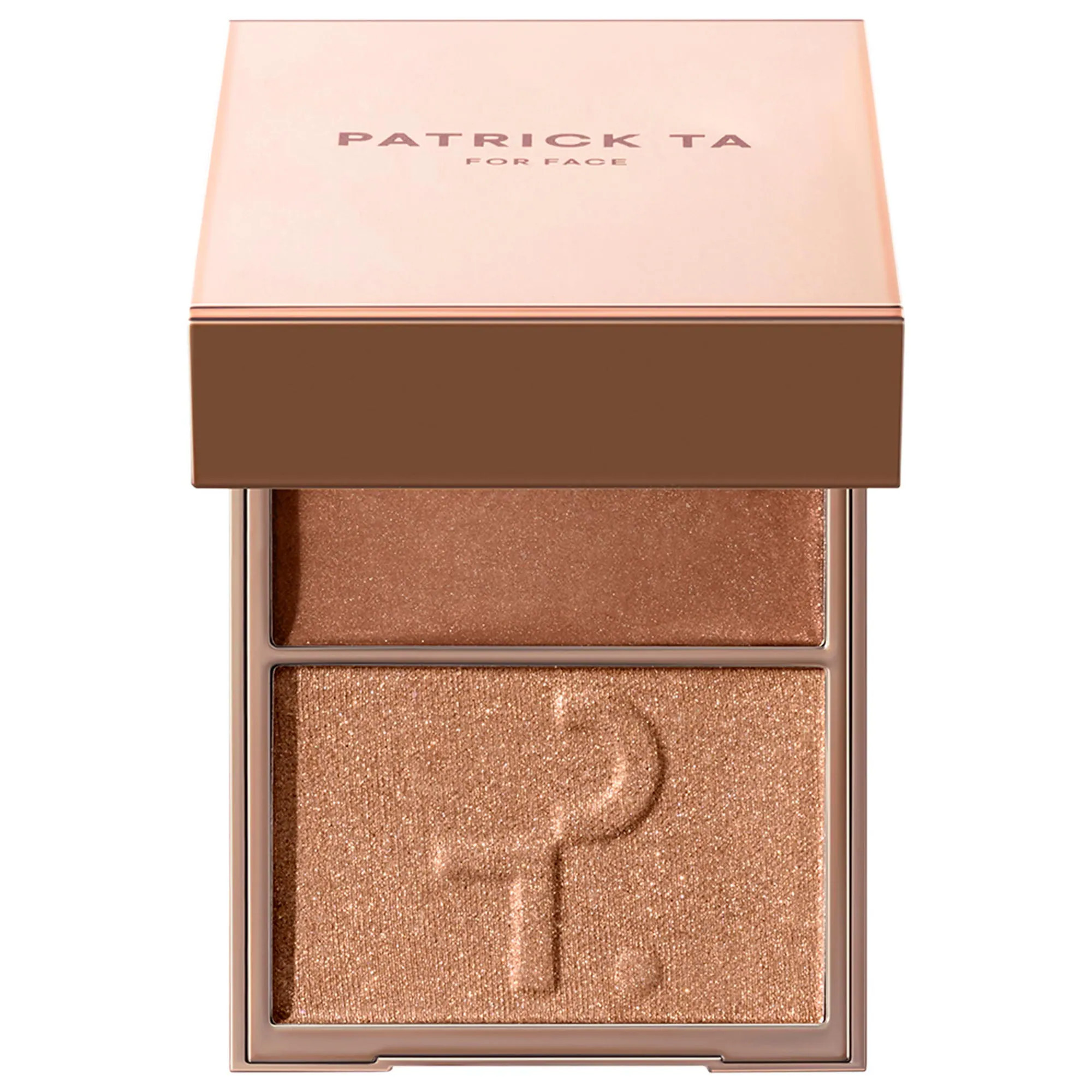 PATRICK TA Major Glow Creme & Powder Light Reflecting Translucent Highlighter Duo Honey 0.21 oz crème and 0.14 oz powder / 6 g crème and 4 g powder | Sephora (US)
