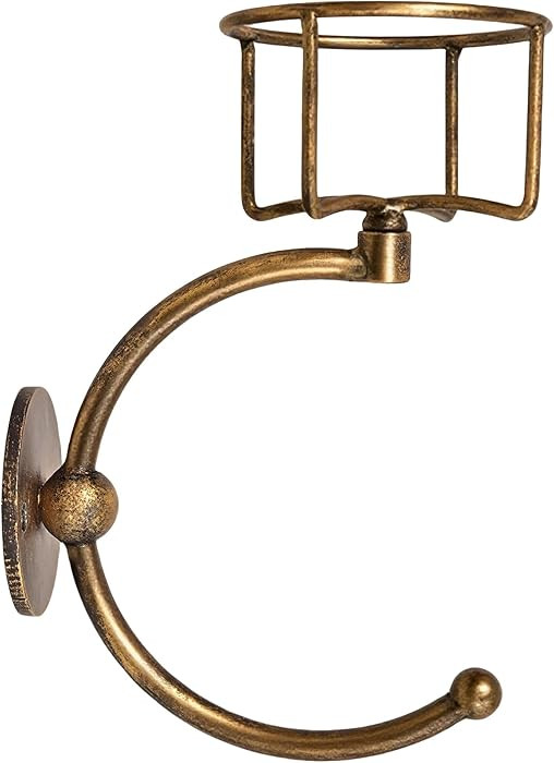 C-Shaped Towel Ring with Top Storage Basket – Unique Space-Saving Wall Mount Holder for Towels,... | Amazon (US)