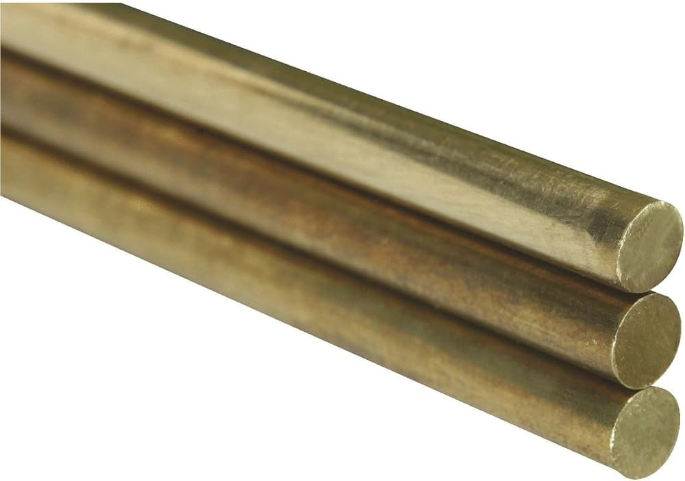 K & S Precision Metals 1167 Round Brass Rod, 3/8 in Dia x 36 in L, 3 Count | Amazon (US)