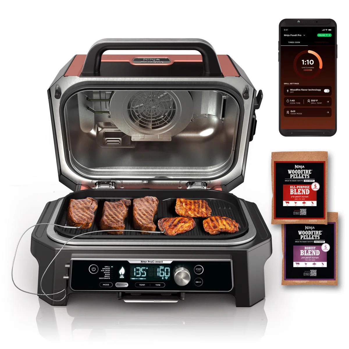 Ninja Electric Grill and Smoker Rust | Wayfair North America