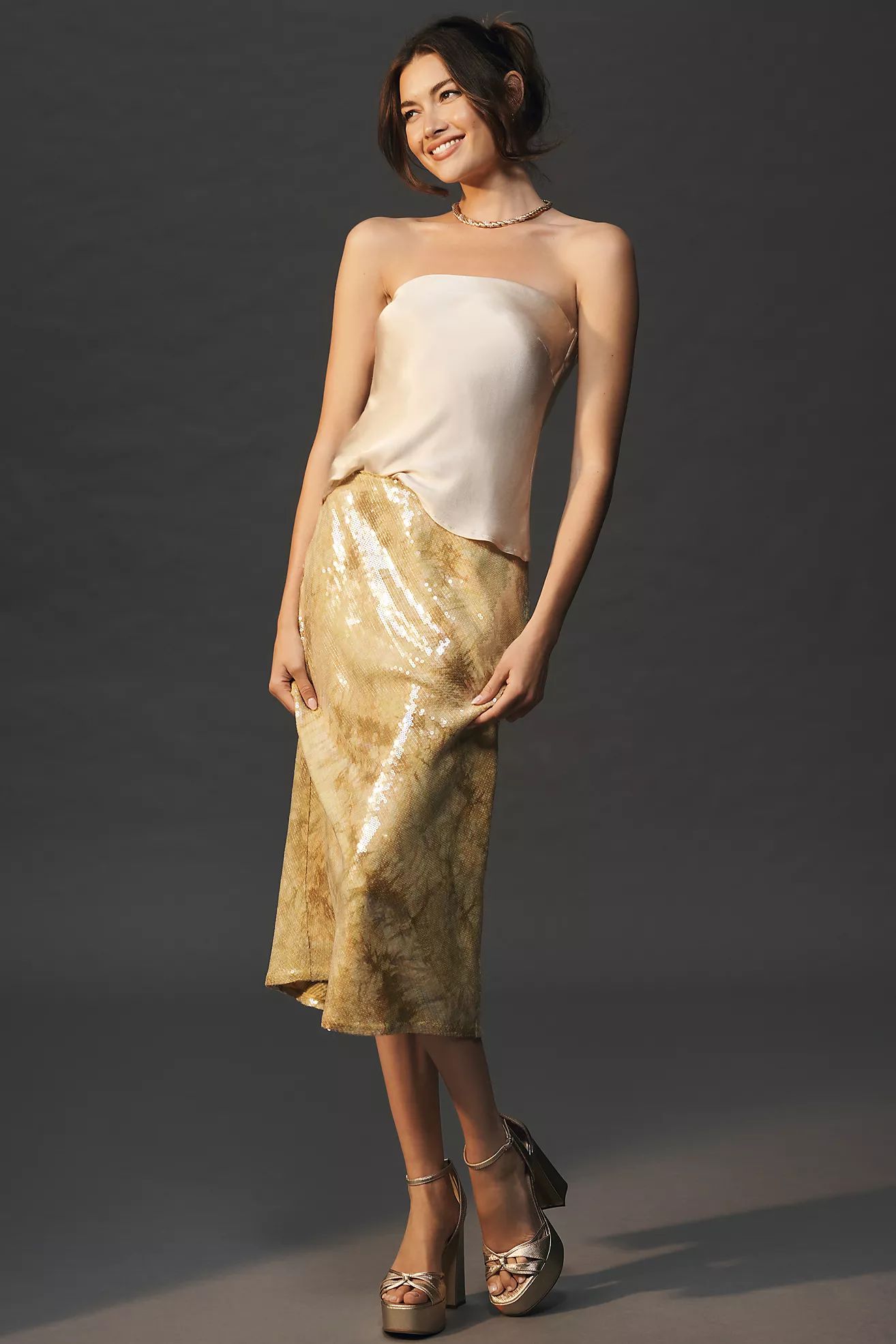 The Tilda Sequin Slip Skirt | Anthropologie (US)