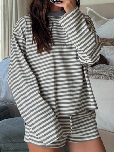 Off The Scene Ribbed Long Sleeve | Oat Stone | Shop Talulah
