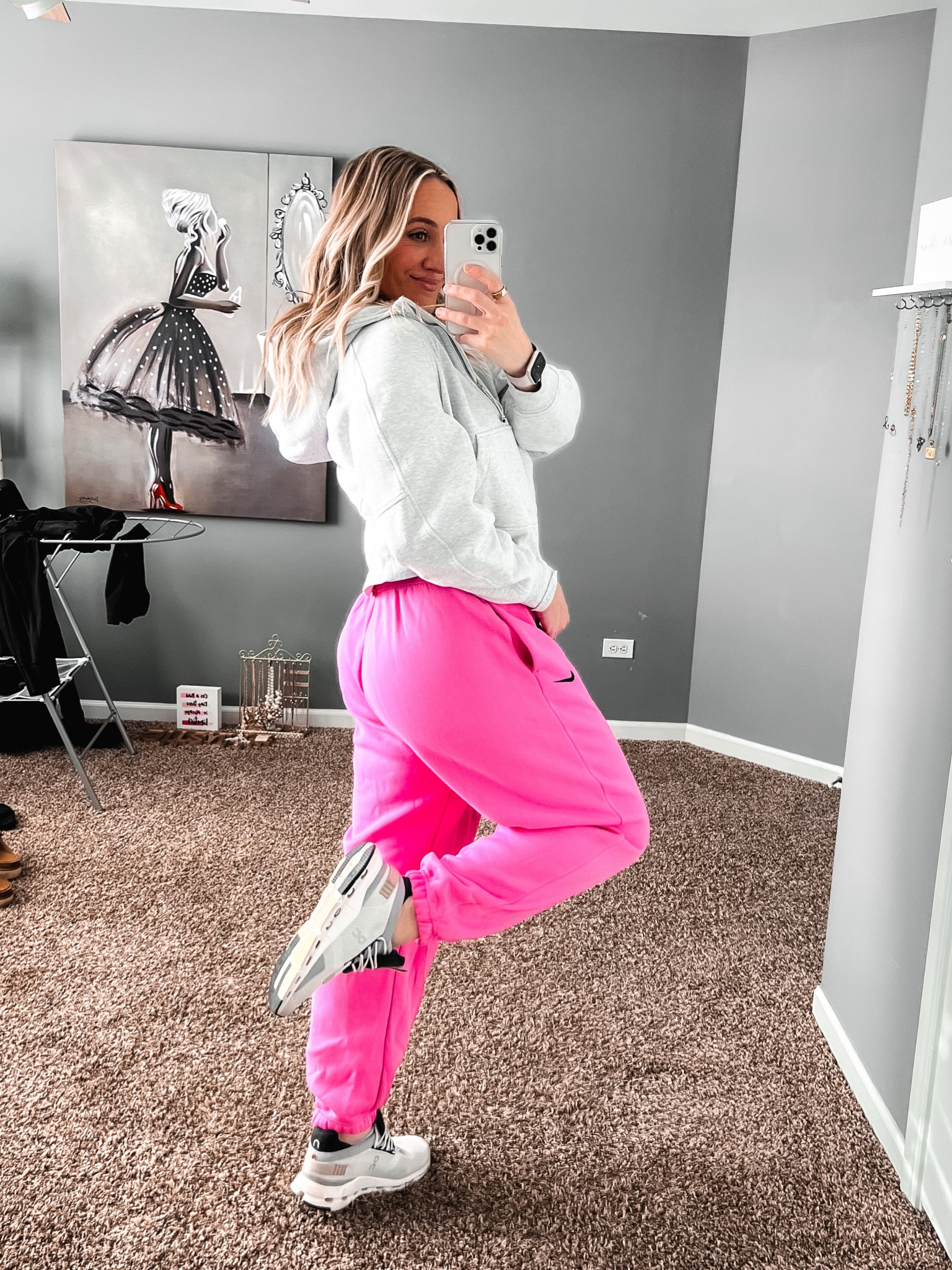Athleisure style, athleisure outfit, comfy outfit, comfy outfit idea, sweatpants and hoodie, wfh, work from home outfit, lululemon scuba hoodie, nike sweatpants, sneakers, gymshoes, cute sneakers, on running shoes

#LTKfindsunder50 #LTKsalealert #LTKstyletip